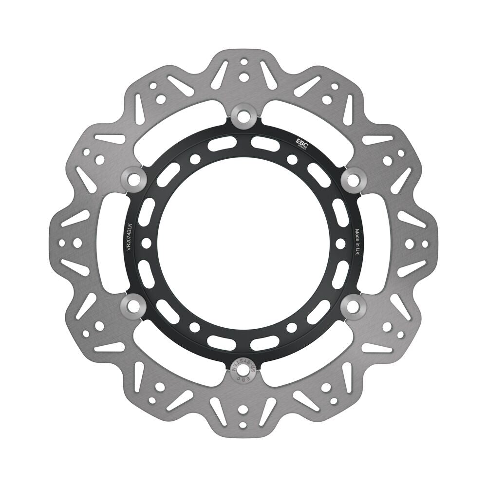 BRAKE ROTOR FLT VEE WAVE BLK F
