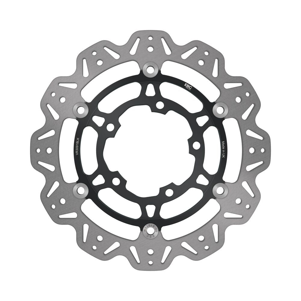 BRAKE ROTOR FLT VEE WAVE BLK F