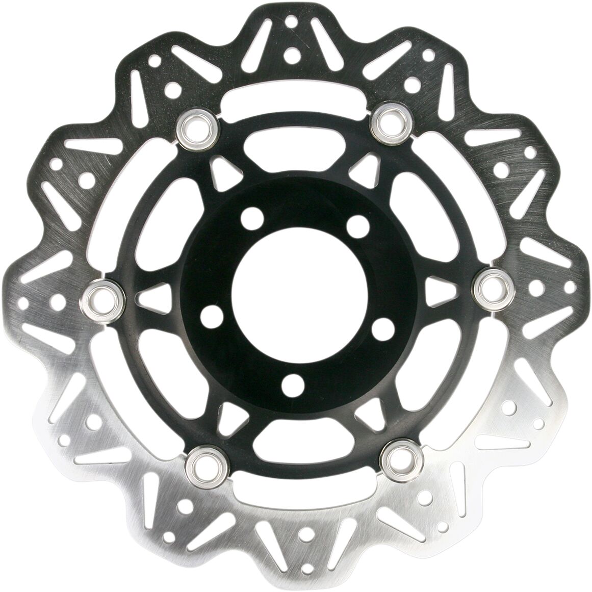 BRAKE ROTOR FLT VEE WAVE BLK F