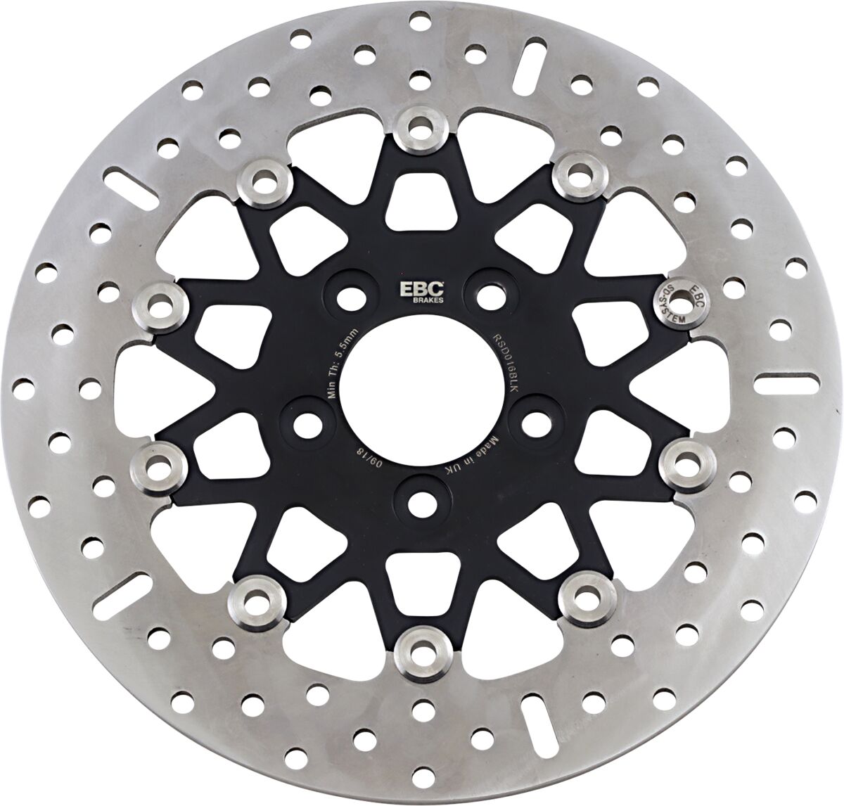 BRAKE ROTOR FLT RSD RND BLK