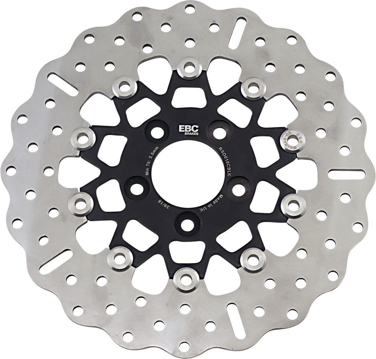 BRAKE ROTOR FLT RSD WAVE BLK