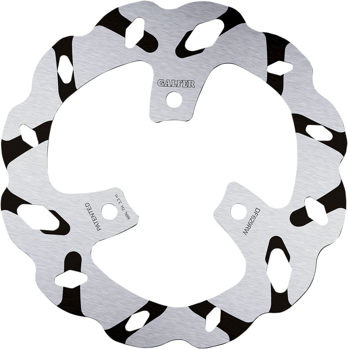 BRAKE DISC FIXED WAVE GROOVED