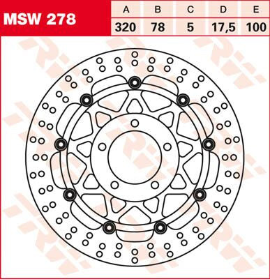 BRAKE DISC FL MSW278