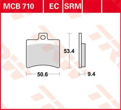 BRAKE PAD TRW MCB710