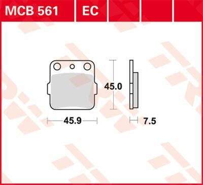 BRAKE PAD TRW MCB561