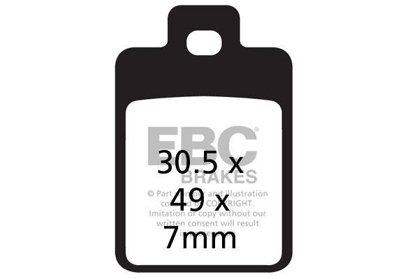 BRAKE PAD SFA ORG SCOOTER