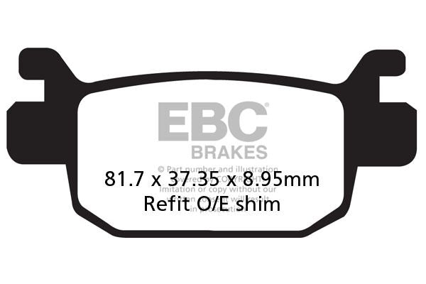 BRAKE PAD CARBON SCOOTER