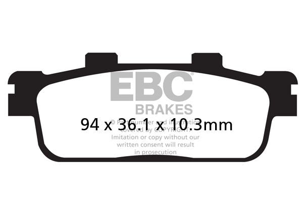 BRAKE PAD CARBON TT DIRT