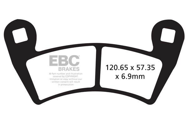 BRAKE PAD CARBON TT DIRT