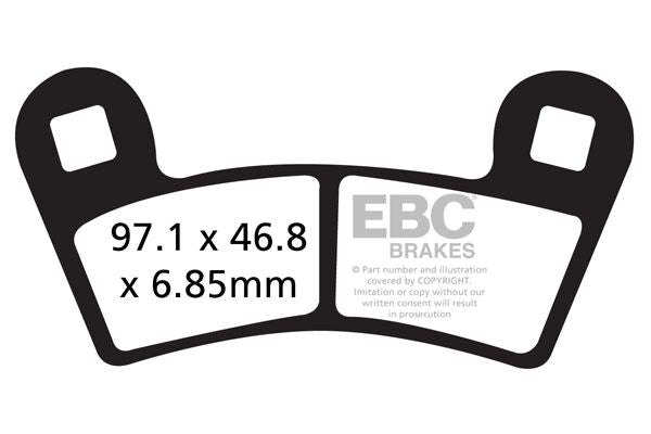 BRAKE PAD CARBON TT DIRT