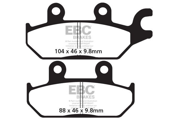 BRAKE PAD CARBON TT DIRT