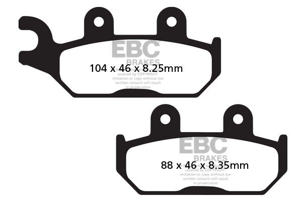 BRAKE PAD CARBON TT DIRT