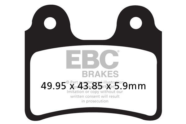 BRAKE PAD CARBON TT DIRT
