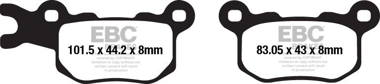 BRAKE PAD CARBON TT DIRT