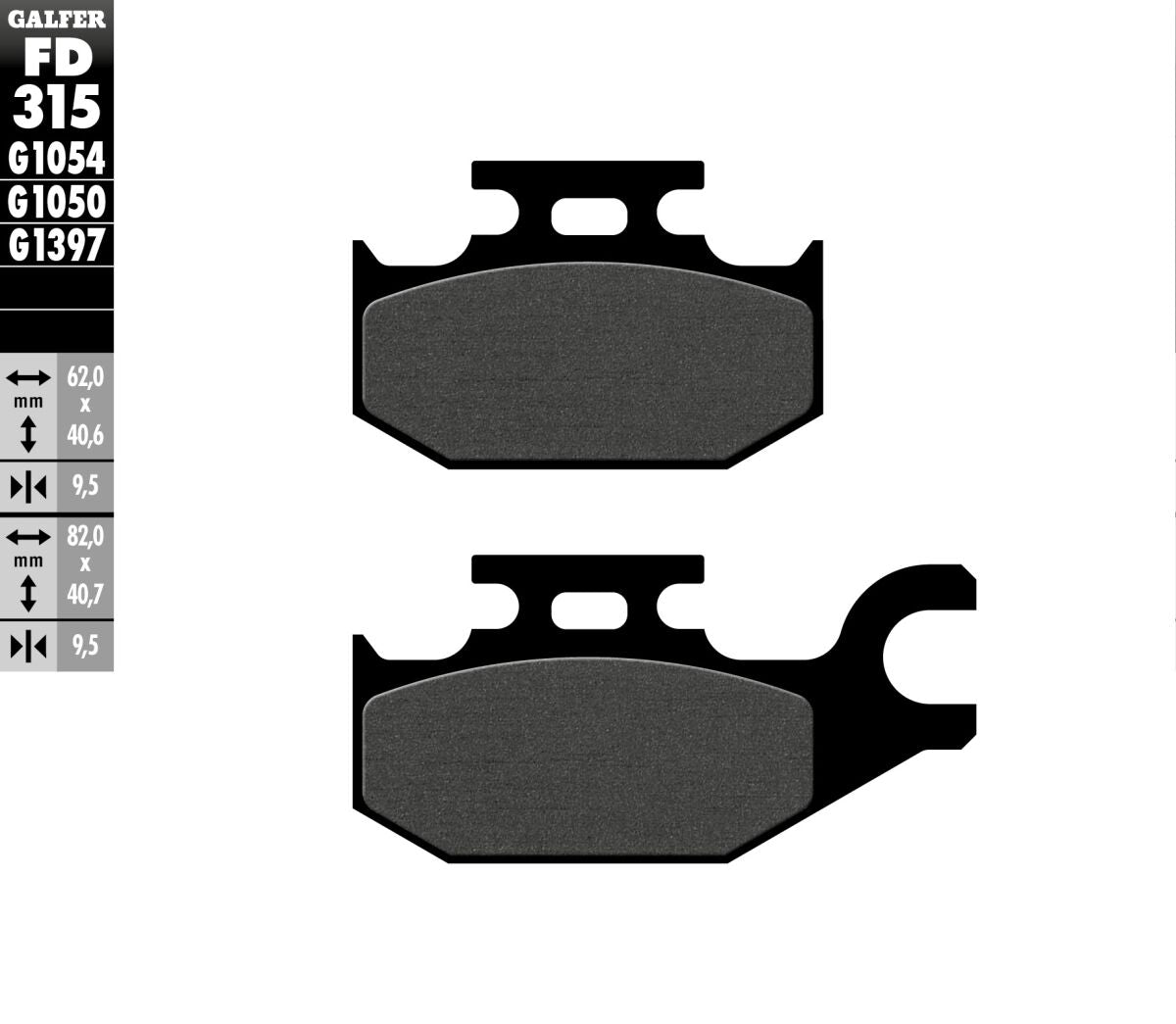 BRAKE PAD SEMI METAL SCOOTER
