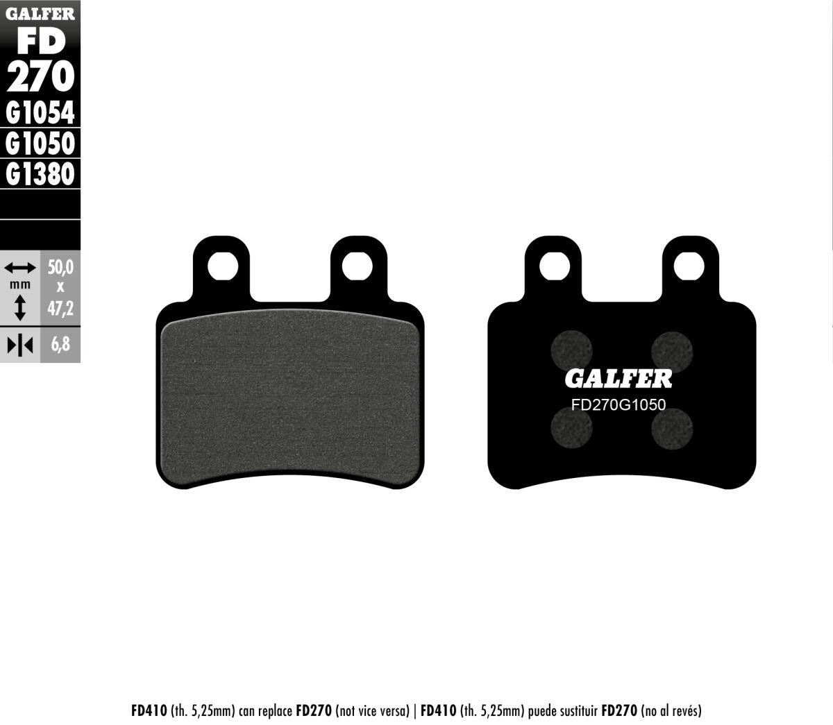 BRAKE PAD SEMI METAL SCOOTER