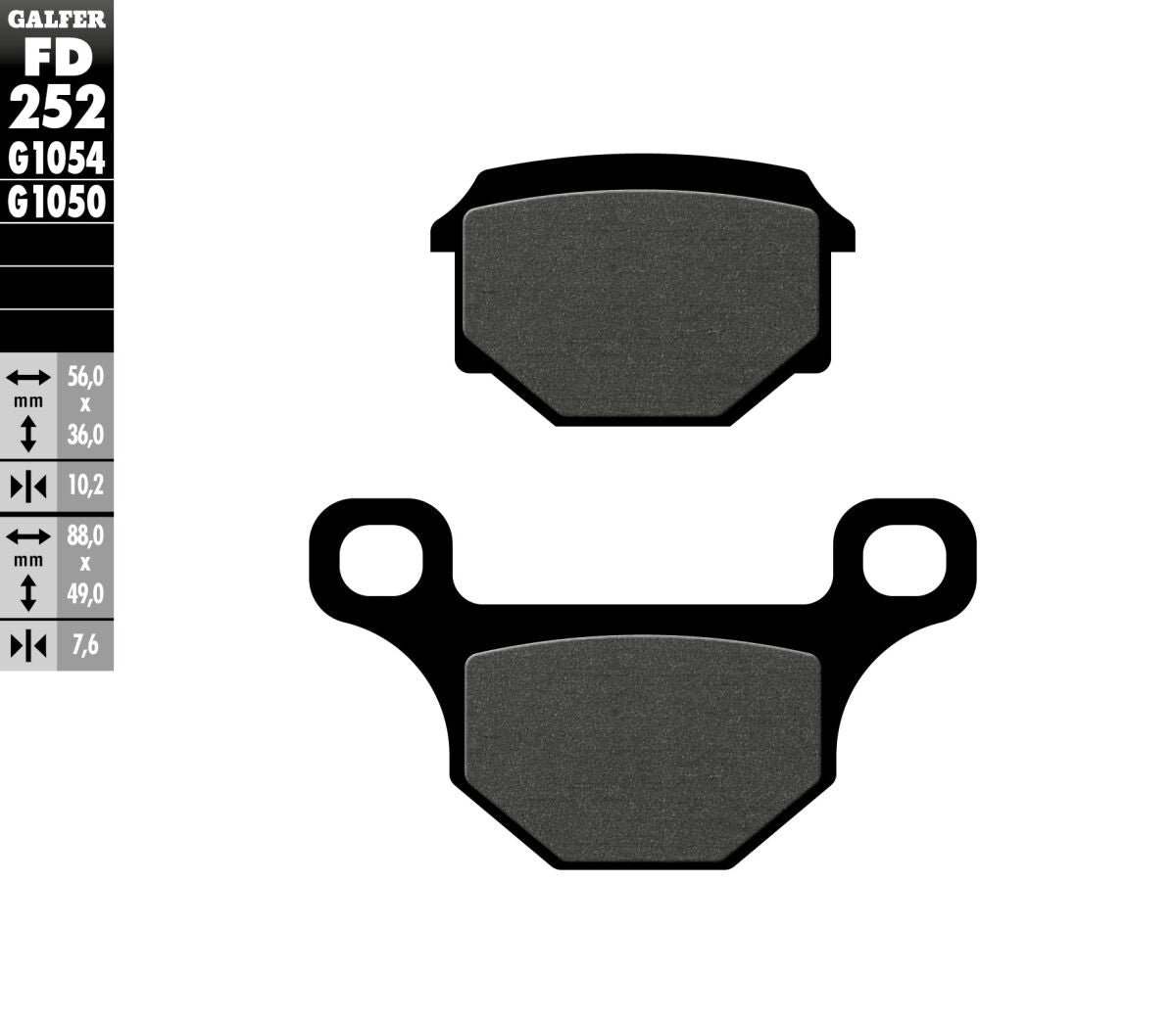 BRAKE PAD SEMI METAL SCOOTER