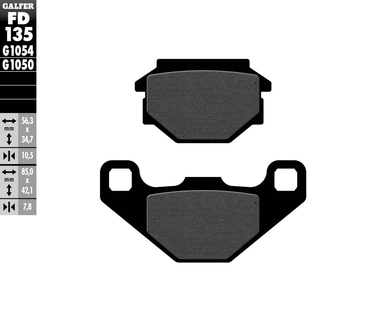 BRAKE PAD SEMI METAL SCOOTER