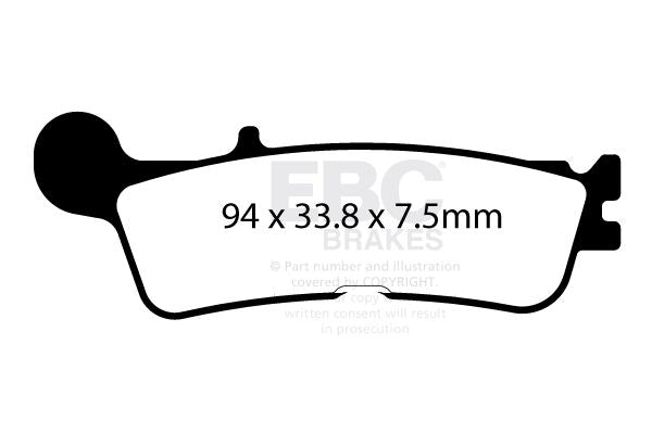 BRAKE PAD CARBON TT DIRT