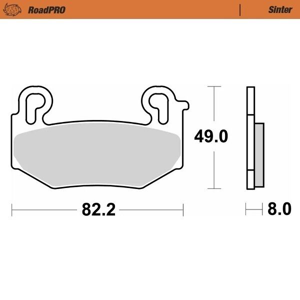 BRAKE PAD ROADPRO SINTER FRONT