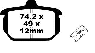 BRAKE PAD SINTERED HH