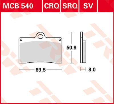BRAKE PAD TRW MCB540CRQ
