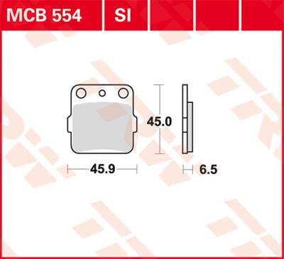 BRAKE PAD TRW MCB554SI
