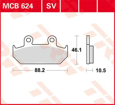 BRAKE PAD TRW MCB624SV