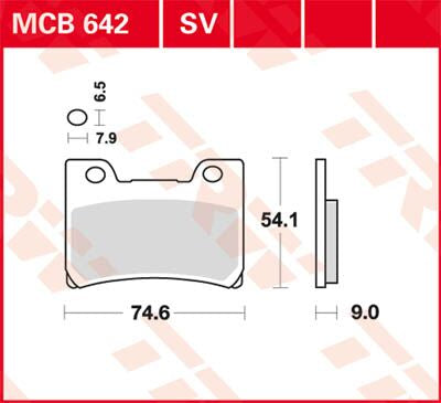 BRAKE PAD TRW MCB642SV