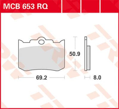 BRAKE PAD TRW MCB653RQ