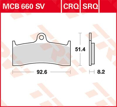 BRAKE PAD TRW MCB660SV