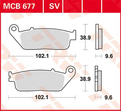 BRAKE PAD TRW MCB677SV
