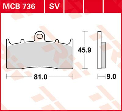 BRAKE PAD TRW MCB736SV