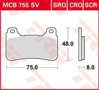 BRAKE PAD TRW MCB755CRQ