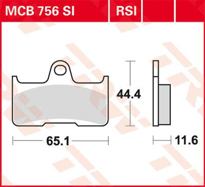 BRAKE PAD TRW MCB756SI