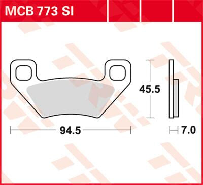BRAKE PAD TRW MCB773SI