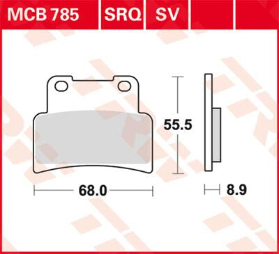 BRAKE PAD TRW MCB785SV