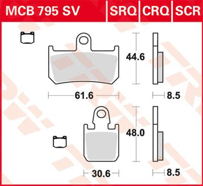 BRAKE PAD TRW MCB795CRQ