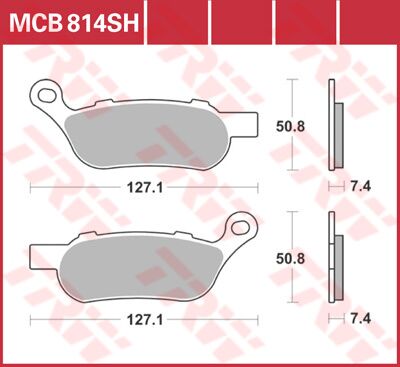 BRAKE PAD TRW MCB814SH