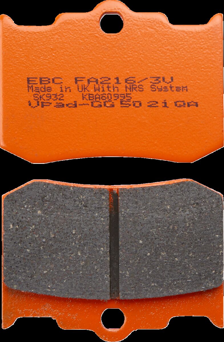 BRAKE PAD VEE SEMISNTRD