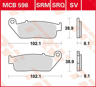 BRAKE PAD SINTER SCOOTER 125+