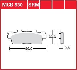 BRAKE PAD SINTER SCOOTER 125+