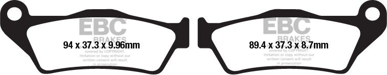 BRAKE PAD VEE SEMISNTRD