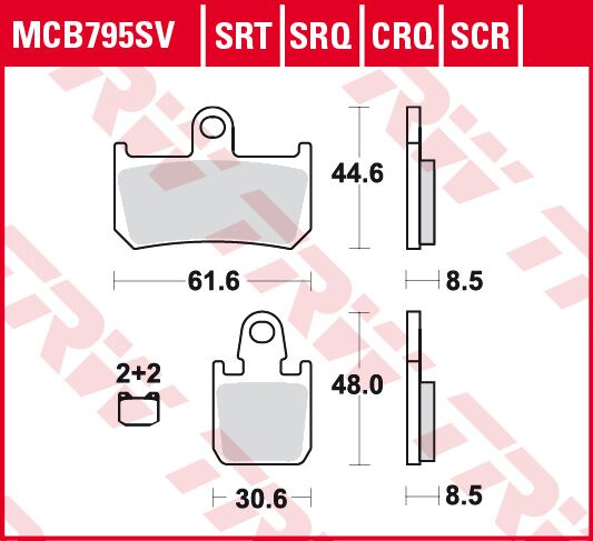 BRAKE PADS SINTER TRACK