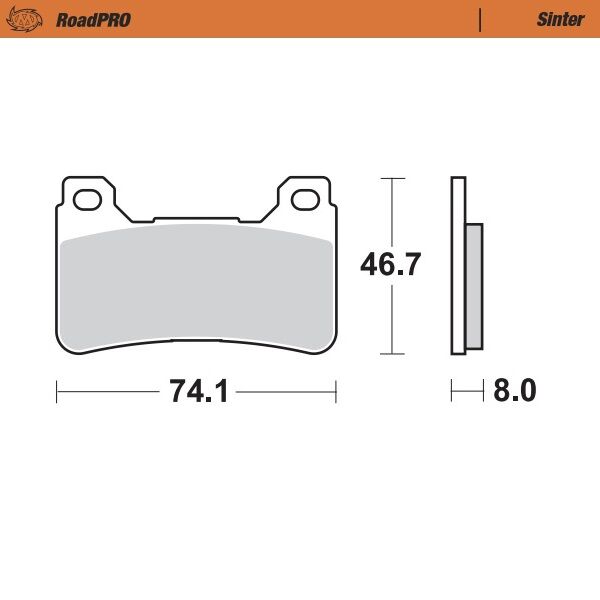 BRAKE PAD SINTER FRONT