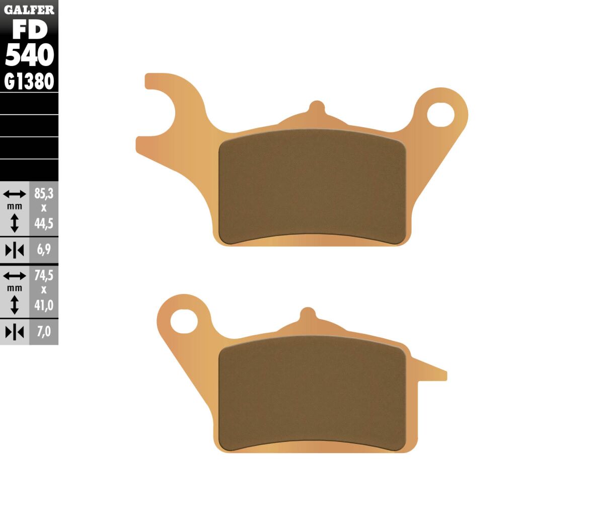 BRAKE PAD SINTERED SCOOTER