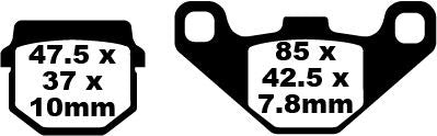 BRAKE PAD CARBON TT DIRT