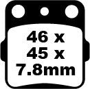 BRAKE PAD CARBON TT DIRT