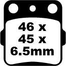 BRAKE PAD CARBON TT DIRT