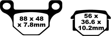 BRAKE PAD FA SER ORGANIC